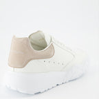 Sneaker Baskets Court Trainer Alexander McQueen Beige Femme