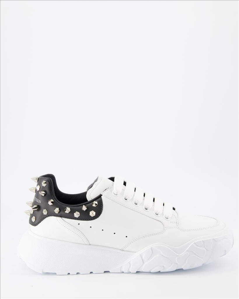 Sneaker Baskets Court Trainer Alexander McQueen Weiß Homme