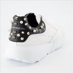 Sneakers Baskets Court Trainer Alexander McQueen Bianco Homme