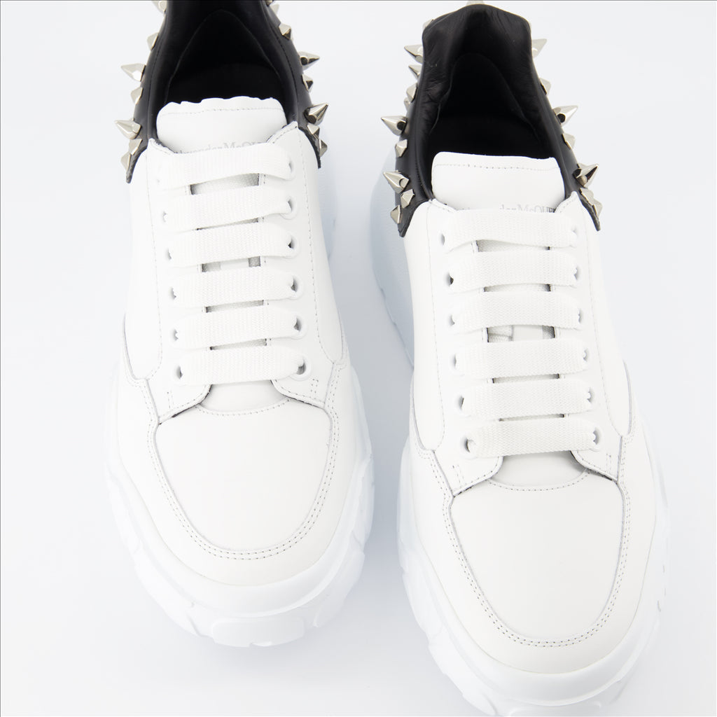 Sneaker Baskets Court Trainer Alexander McQueen Weiß Homme