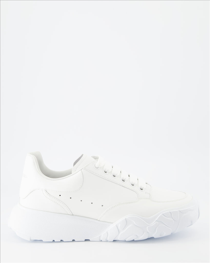 Sneaker Baskets Court Trainer Alexander McQueen Weiß Homme