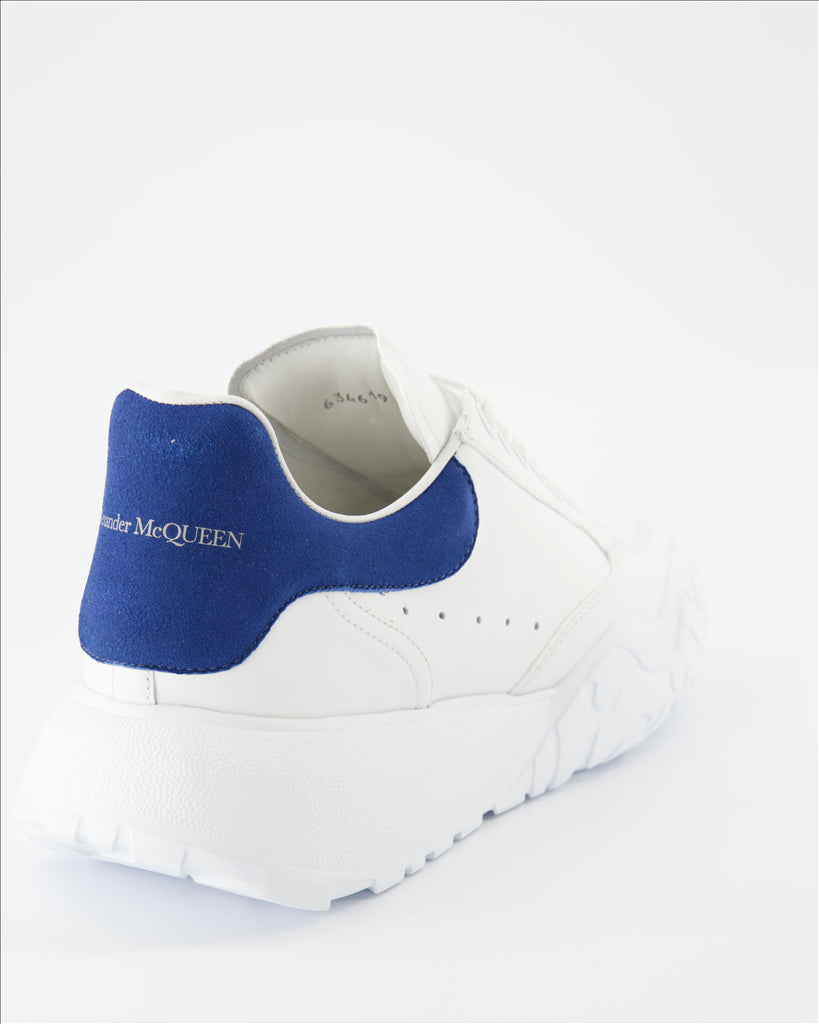 Sneaker Baskets Court Trainer Alexander McQueen Blau Homme