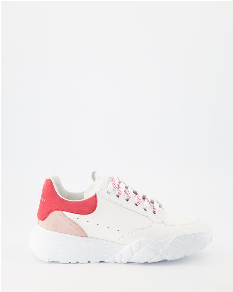 Sneaker Baskets court trainers Alexander McQueen Rosa Femme