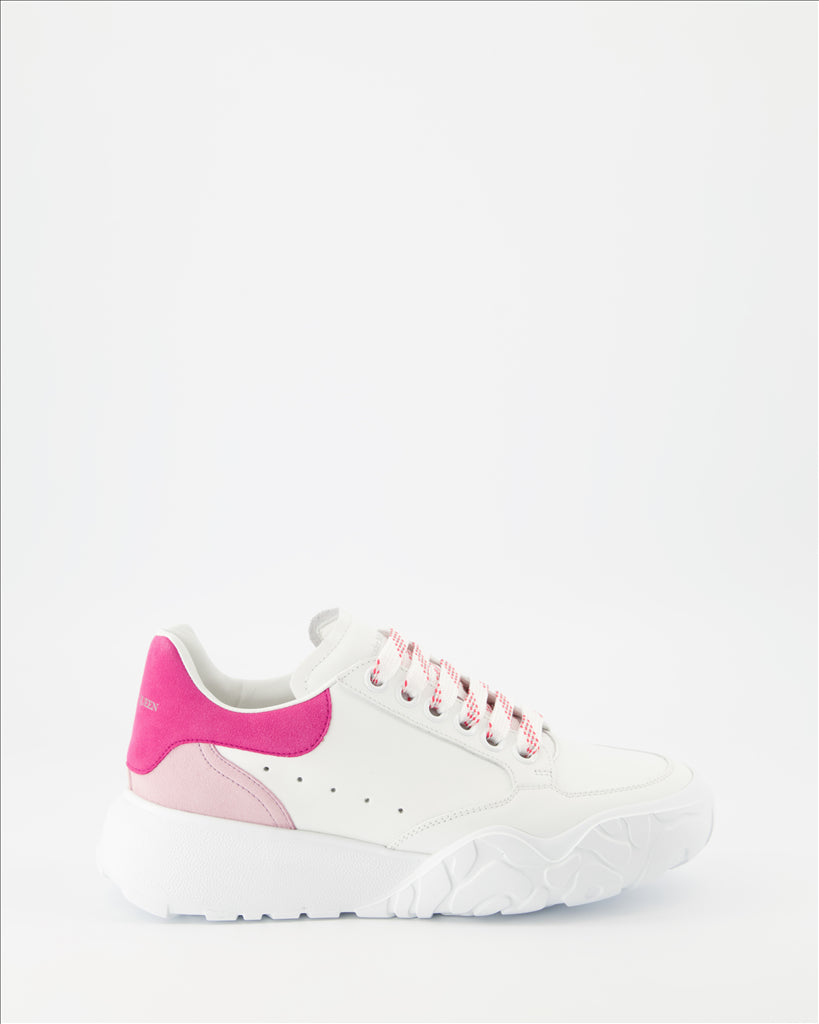 Sneaker Baskets Court Trainer Alexander McQueen Rosa Femme