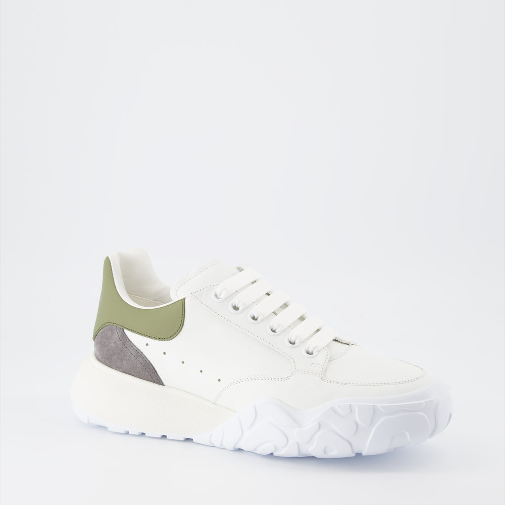 Tênis Baskets Court Trainer Alexander McQueen Verde Homme
