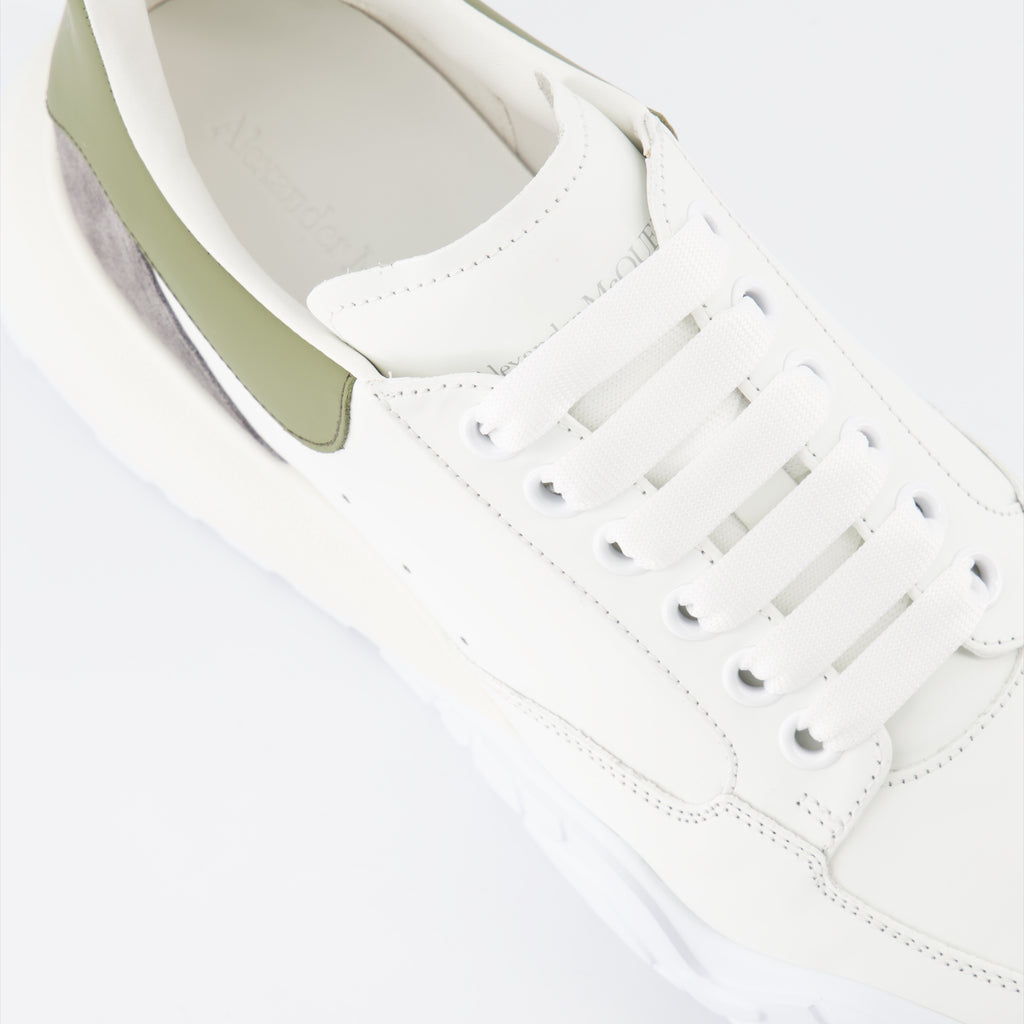 Tênis Baskets Court Trainer Alexander McQueen Verde Homme
