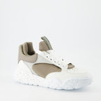 Sneaker Baskets Court Trainers Alexander McQueen Beige Homme