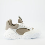 Sneaker Baskets Court Trainers Alexander McQueen Beige Homme