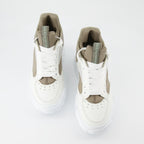 Sneaker Baskets Court Trainers Alexander McQueen Beige Homme