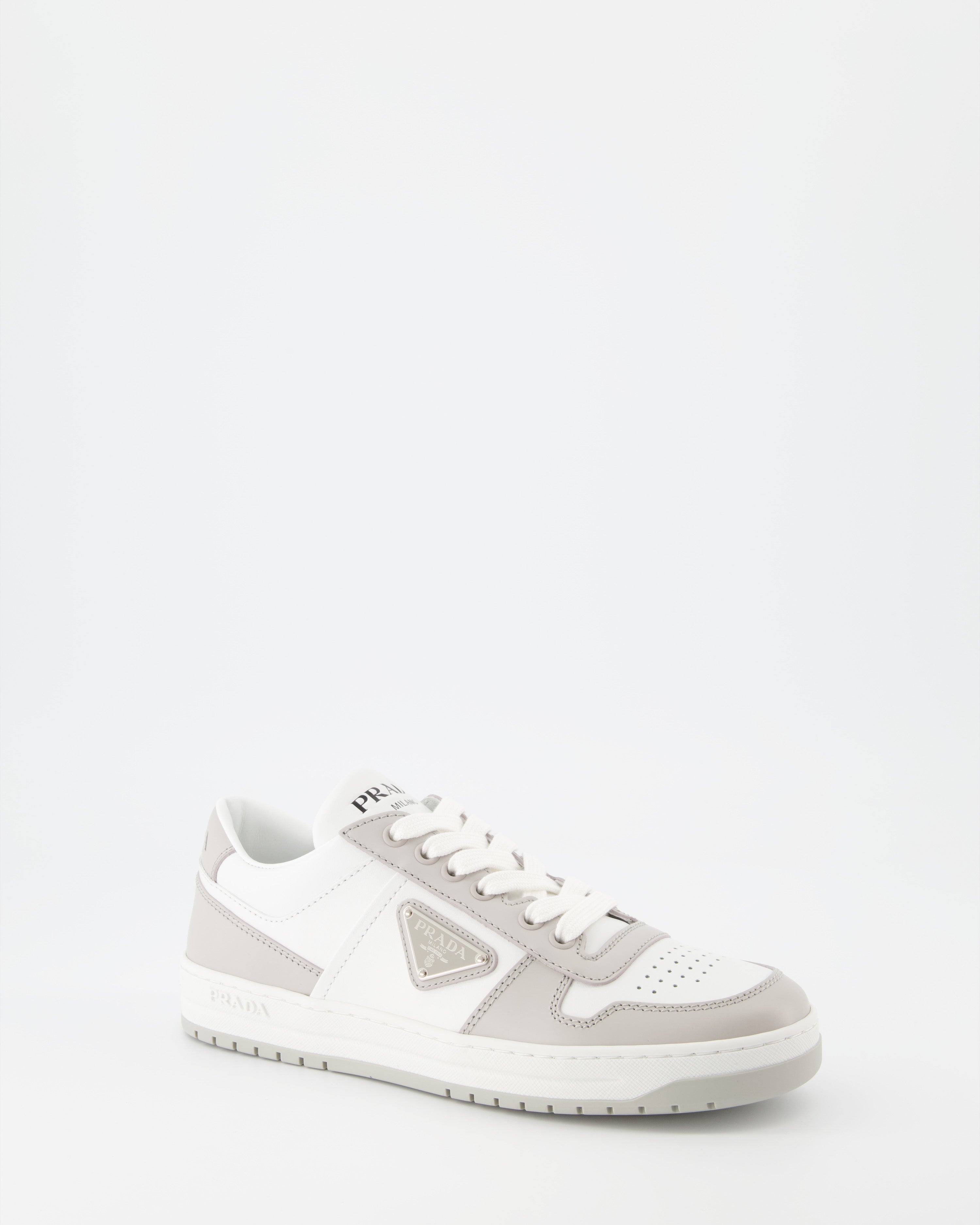 Sneaker Baskets Downtown Prada Grau Femme