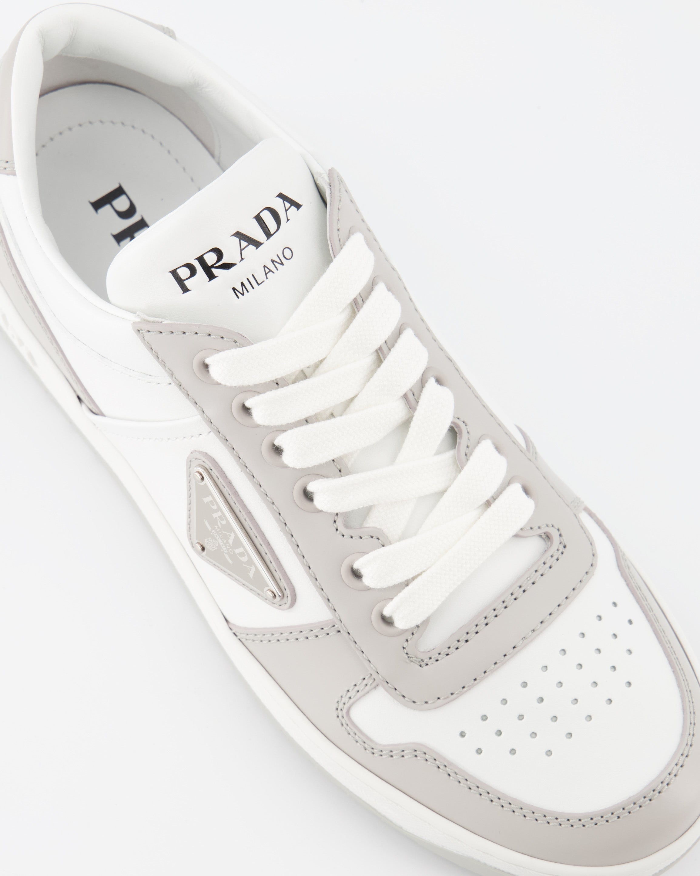 Sneaker Baskets Downtown Prada Grau Femme