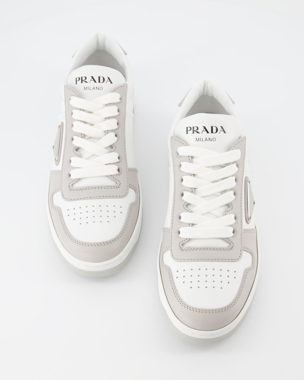 Sneaker Baskets Downtown Prada Grau Femme