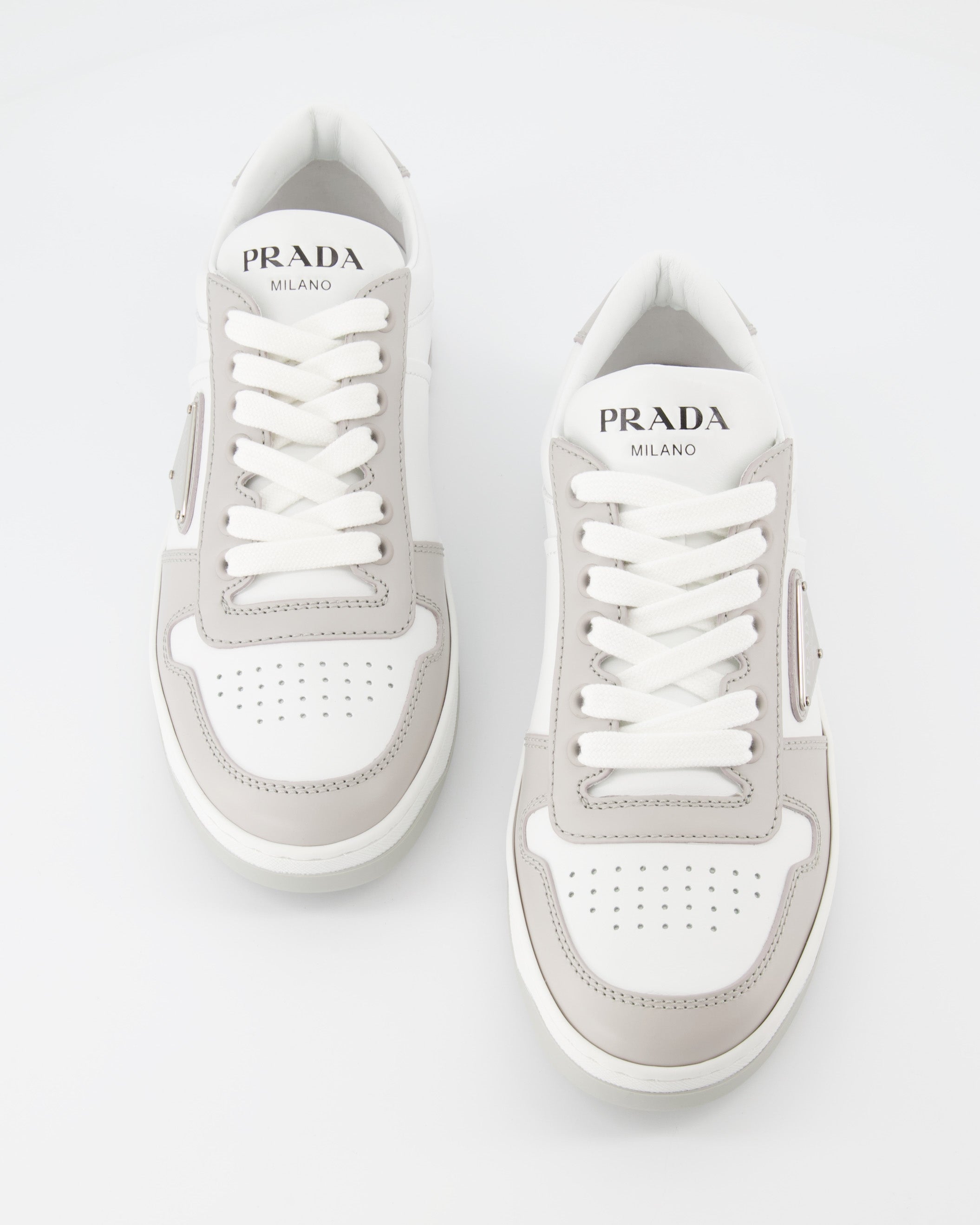 Sneaker Baskets Downtown Prada Grau Femme