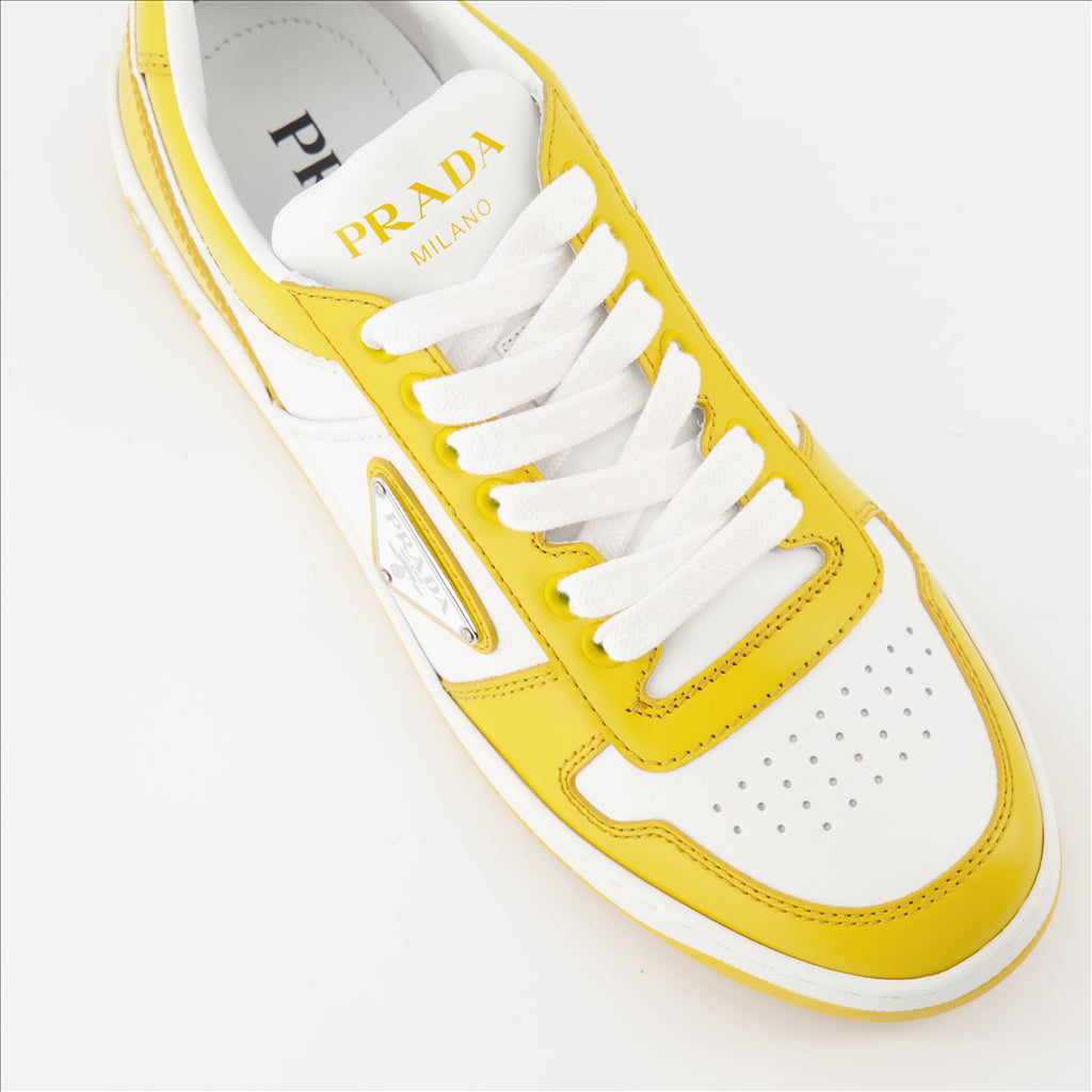 Sneaker Baskets Downtown Prada Gelb Femme