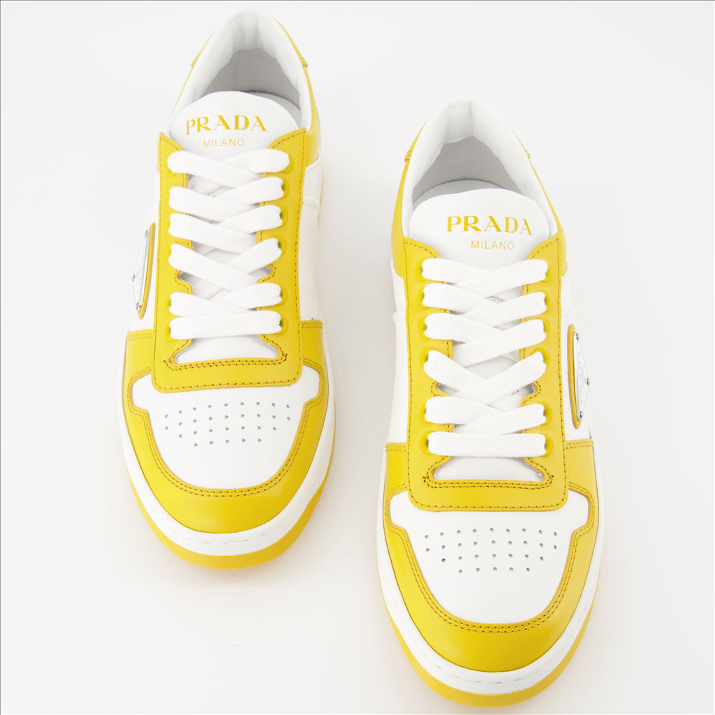Sneaker Baskets Downtown Prada Gelb Femme