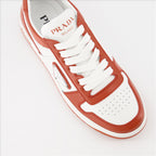 Sneaker Baskets Downtown Prada Rot Femme