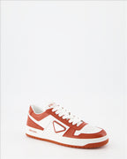 Sneaker Baskets Downtown Prada Rot Femme