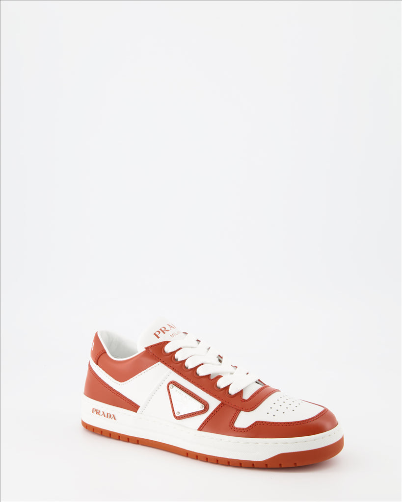 Sneaker Baskets Downtown Prada Rot Femme