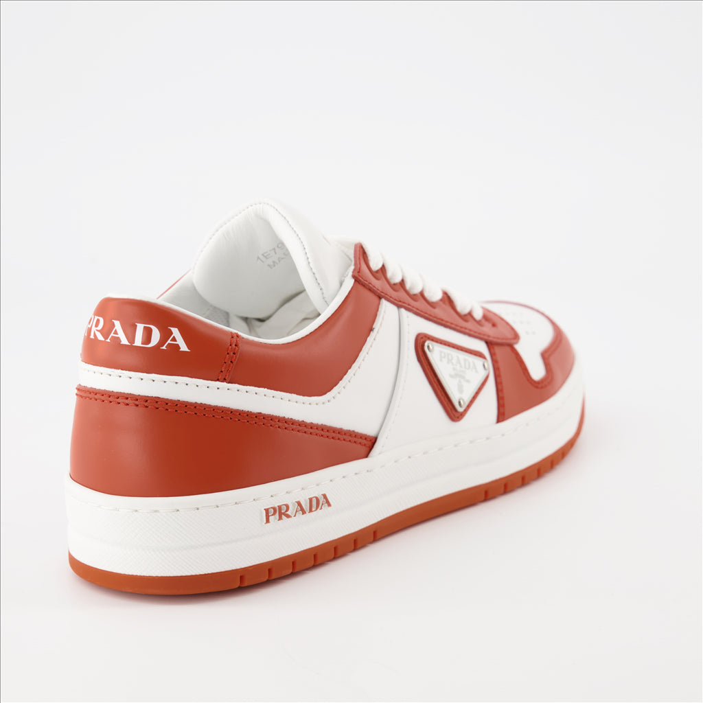 Sneaker Baskets Downtown Prada Rot Femme