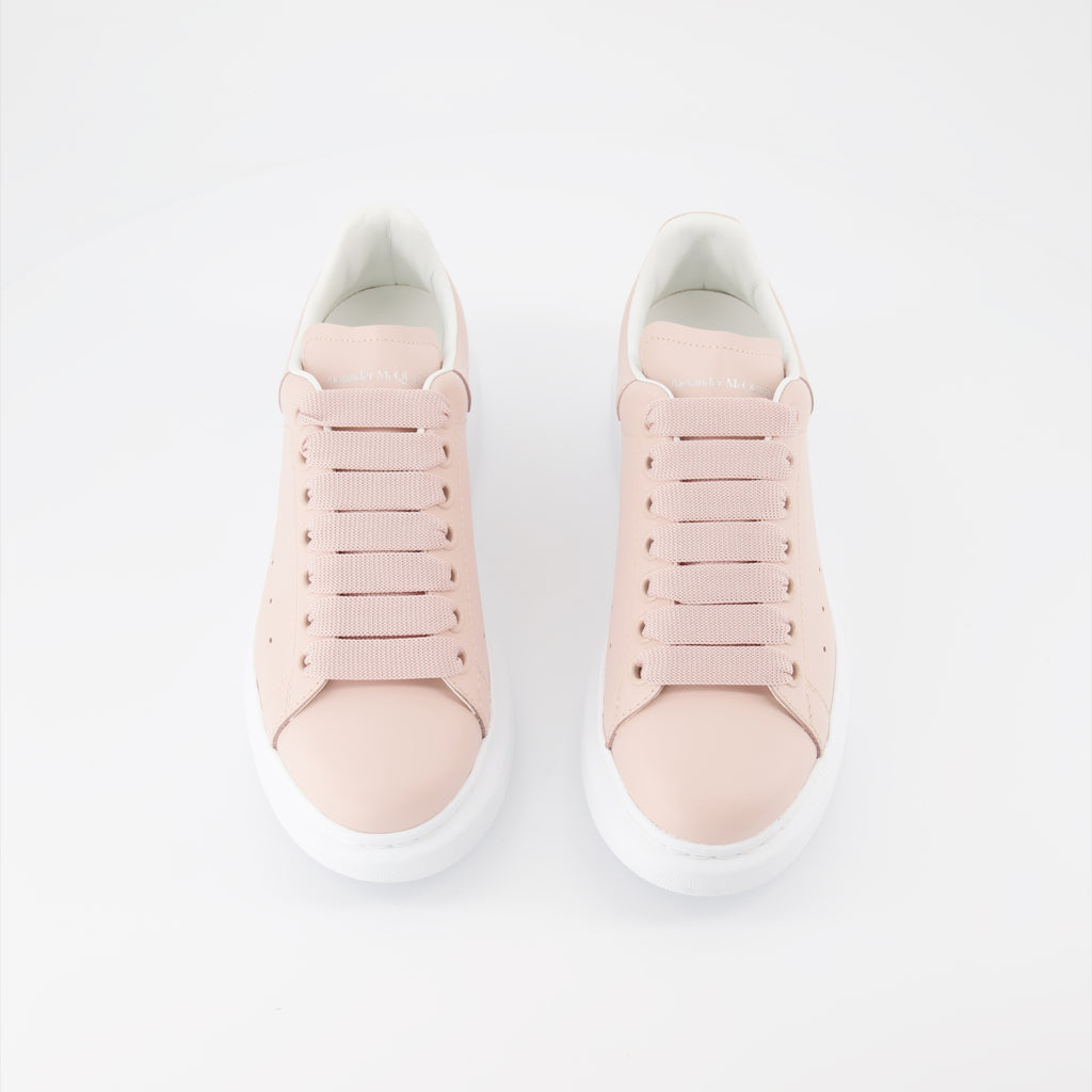 Sneaker Baskets en Calicot Alexander McQueen Rosa Femme