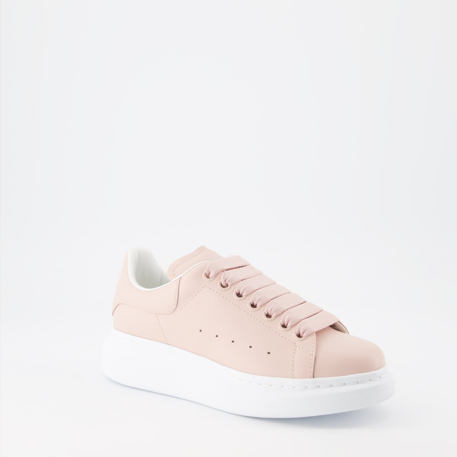 Sneaker Baskets en Calicot Alexander McQueen Rosa Femme