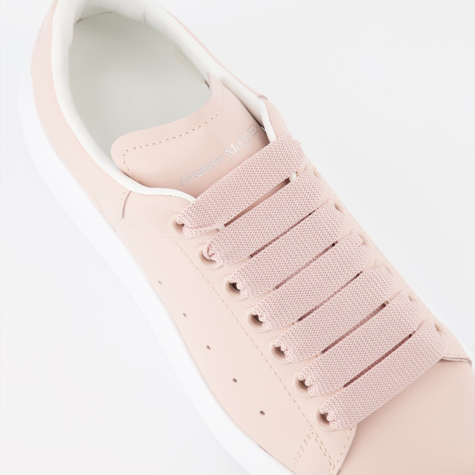 Sneaker Baskets en Calicot Alexander McQueen Rosa Femme