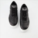 Sneaker Baskets en cuir Prada Schwarz Homme