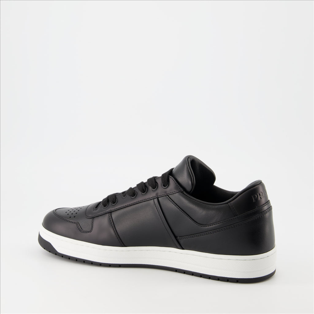 Sneaker Baskets en cuir Prada Schwarz Homme