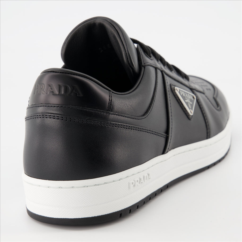 Sneaker Baskets en cuir Prada Schwarz Homme