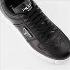 Sneaker Baskets en cuir Prada Schwarz Homme