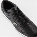 Sneaker Baskets en cuir Prada Schwarz Homme