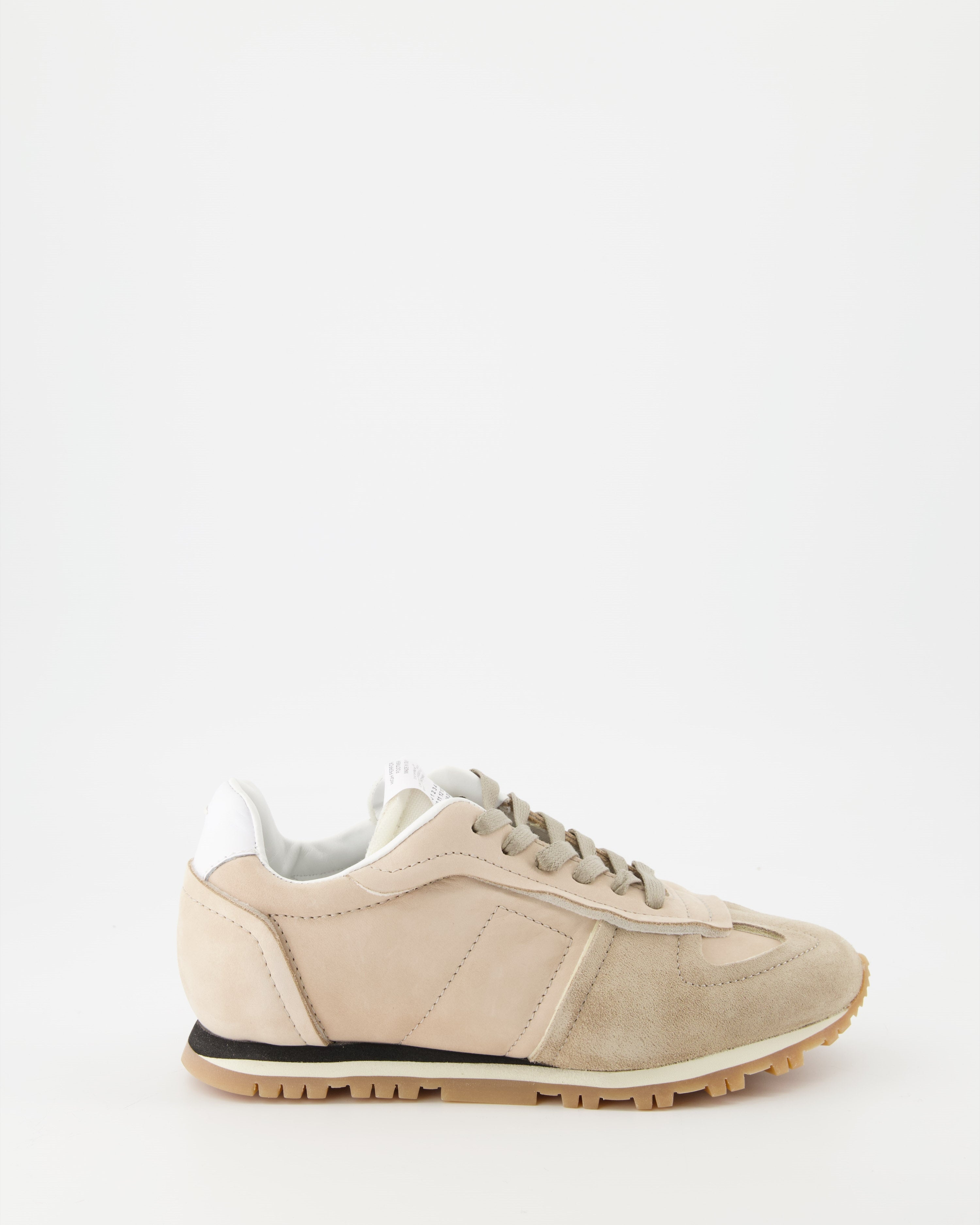 Sneaker Baskets en daim Maison Margiela Beige Femme