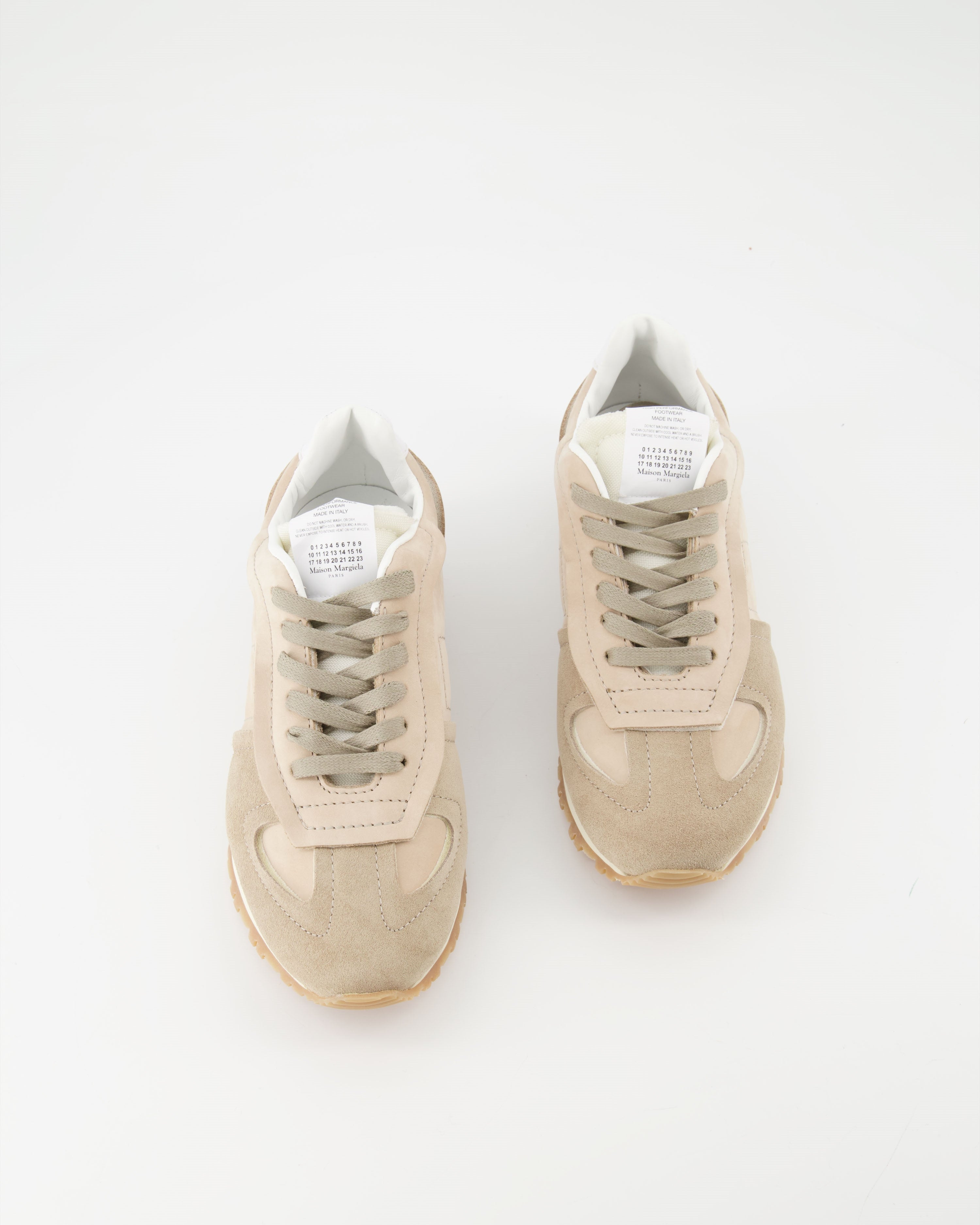Sneaker Baskets en daim Maison Margiela Beige Femme