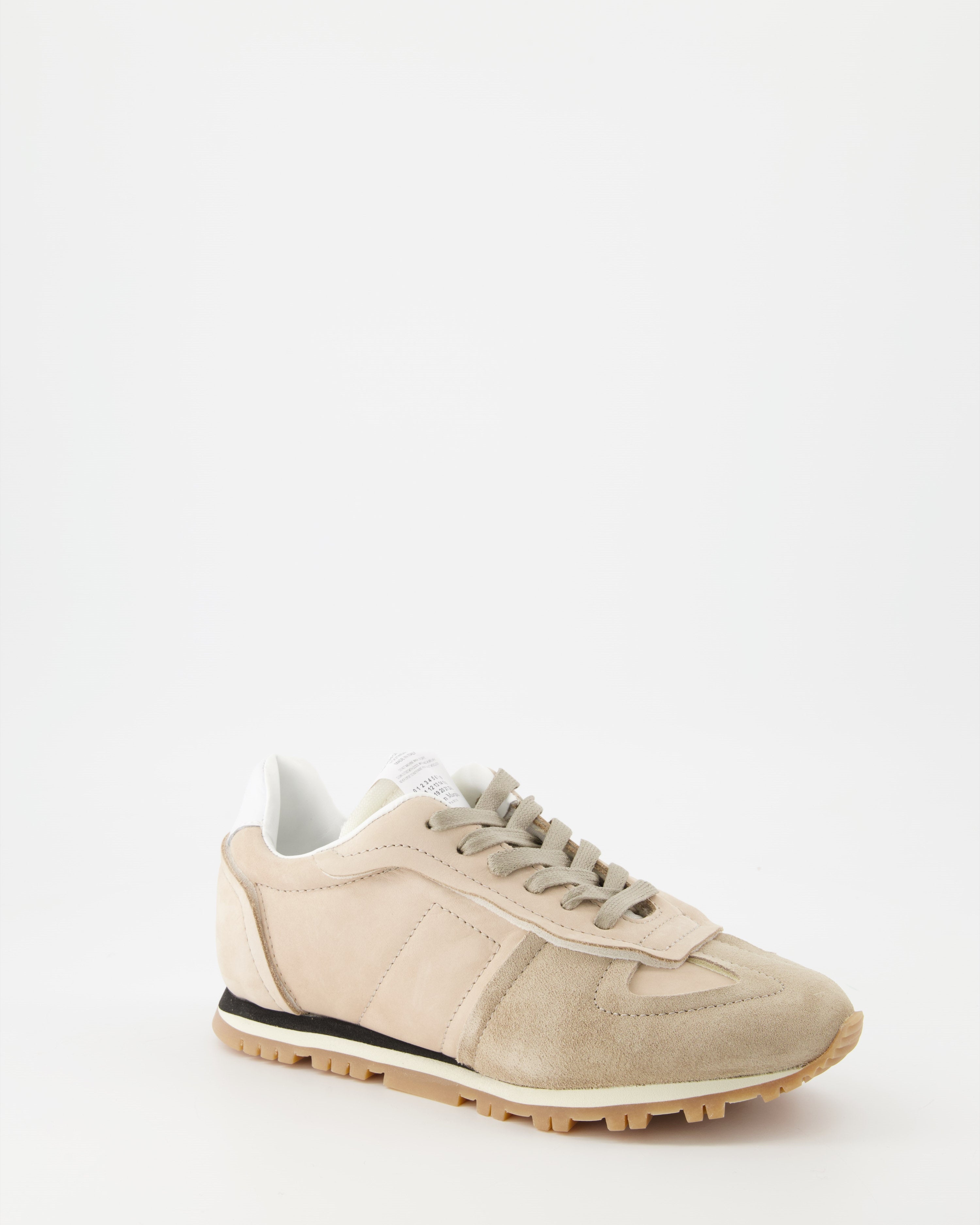 Sneaker Baskets en daim Maison Margiela Beige Femme