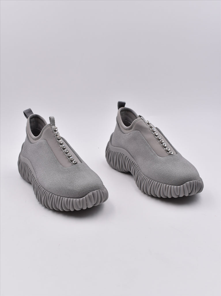 Baskets Baskets en jersey Miu Miu Gris Femme