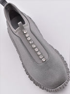 Baskets Baskets en jersey Miu Miu Gris Femme