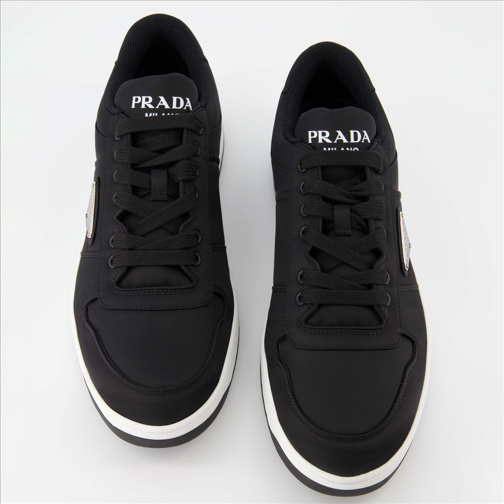 Sneaker Baskets en Re-Nylon Prada Schwarz Homme