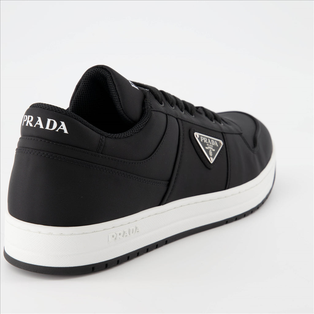 Sneaker Baskets en Re-Nylon Prada Schwarz Homme