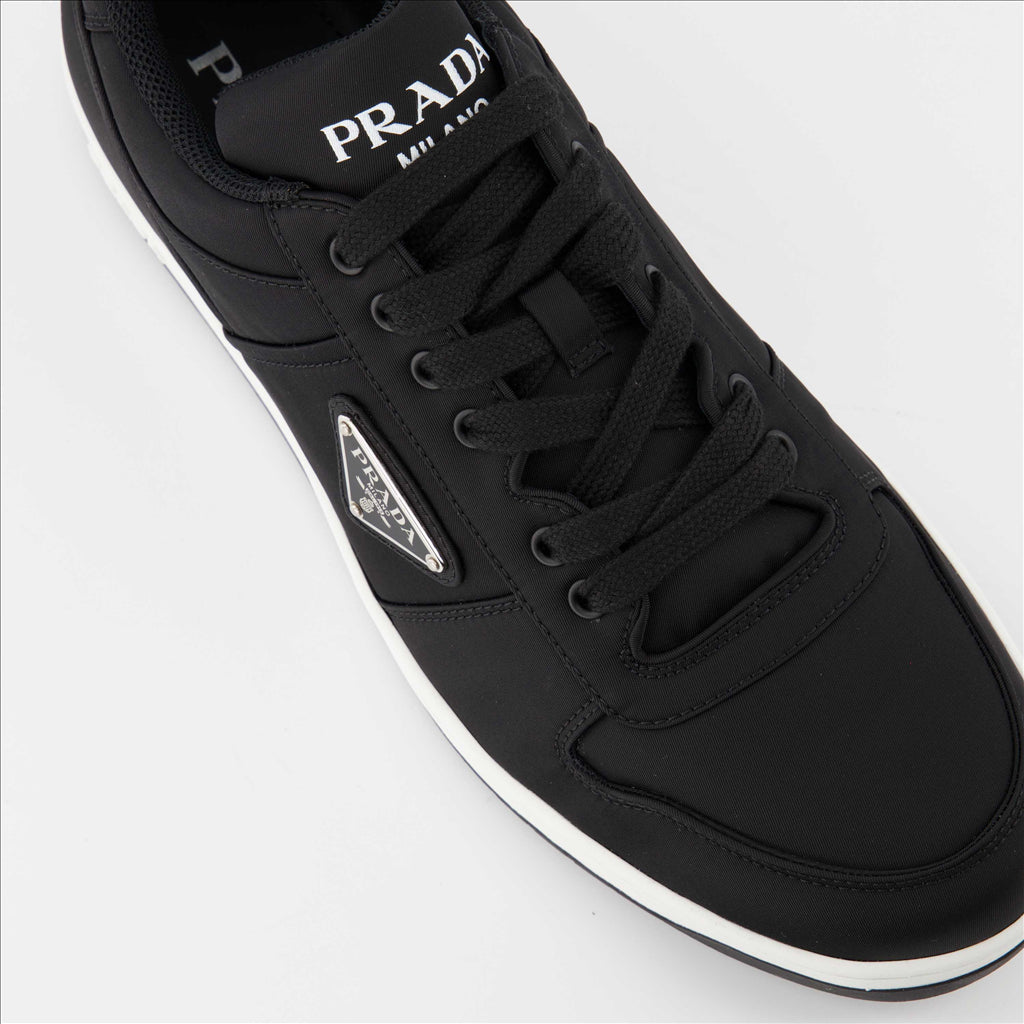 Sneaker Baskets en Re-Nylon Prada Schwarz Homme