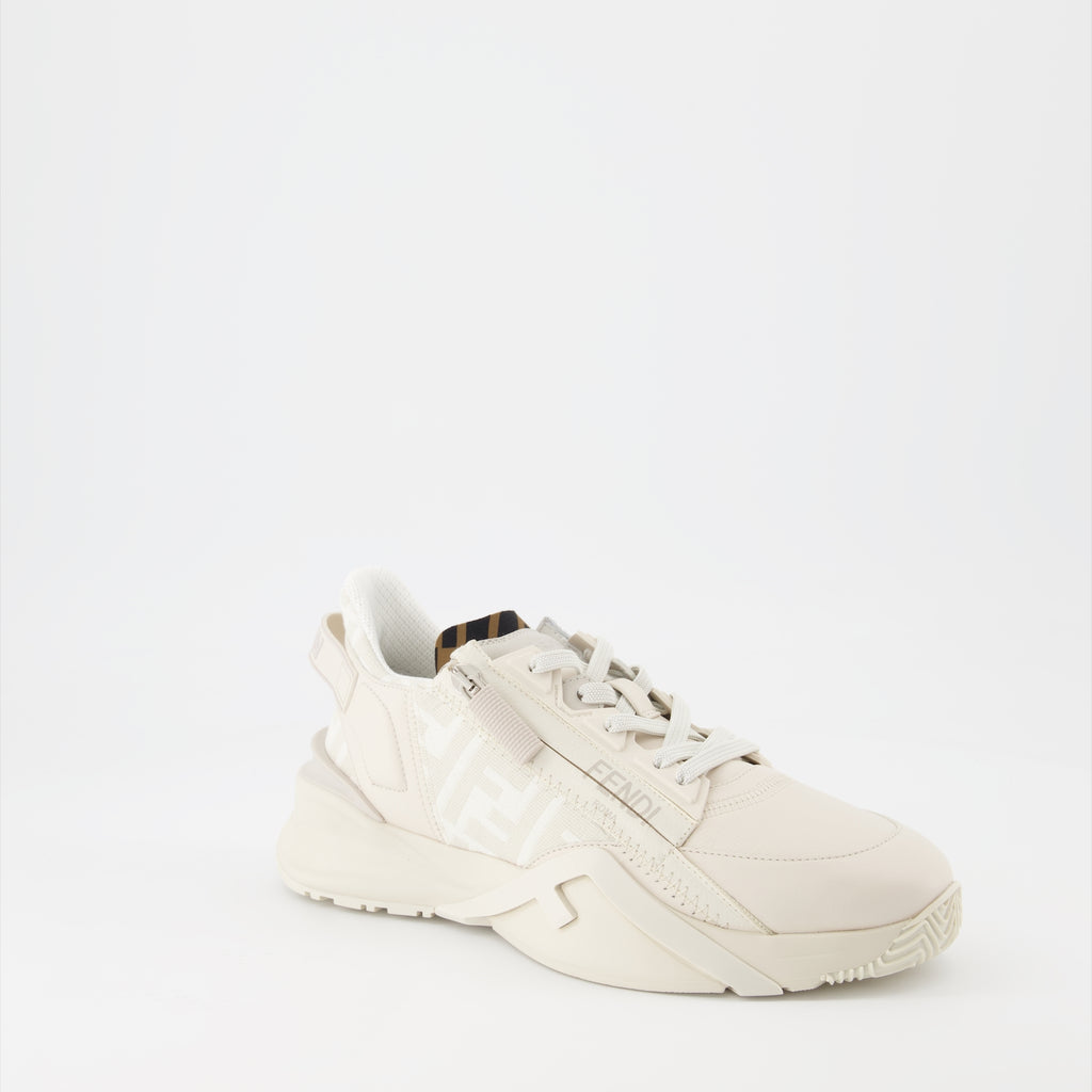 Tênis Baskets Fendi Flow Fendi Bege Femme
