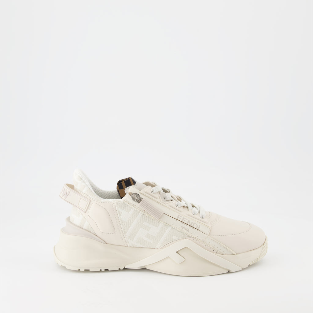 Tênis Baskets Fendi Flow Fendi Bege Femme