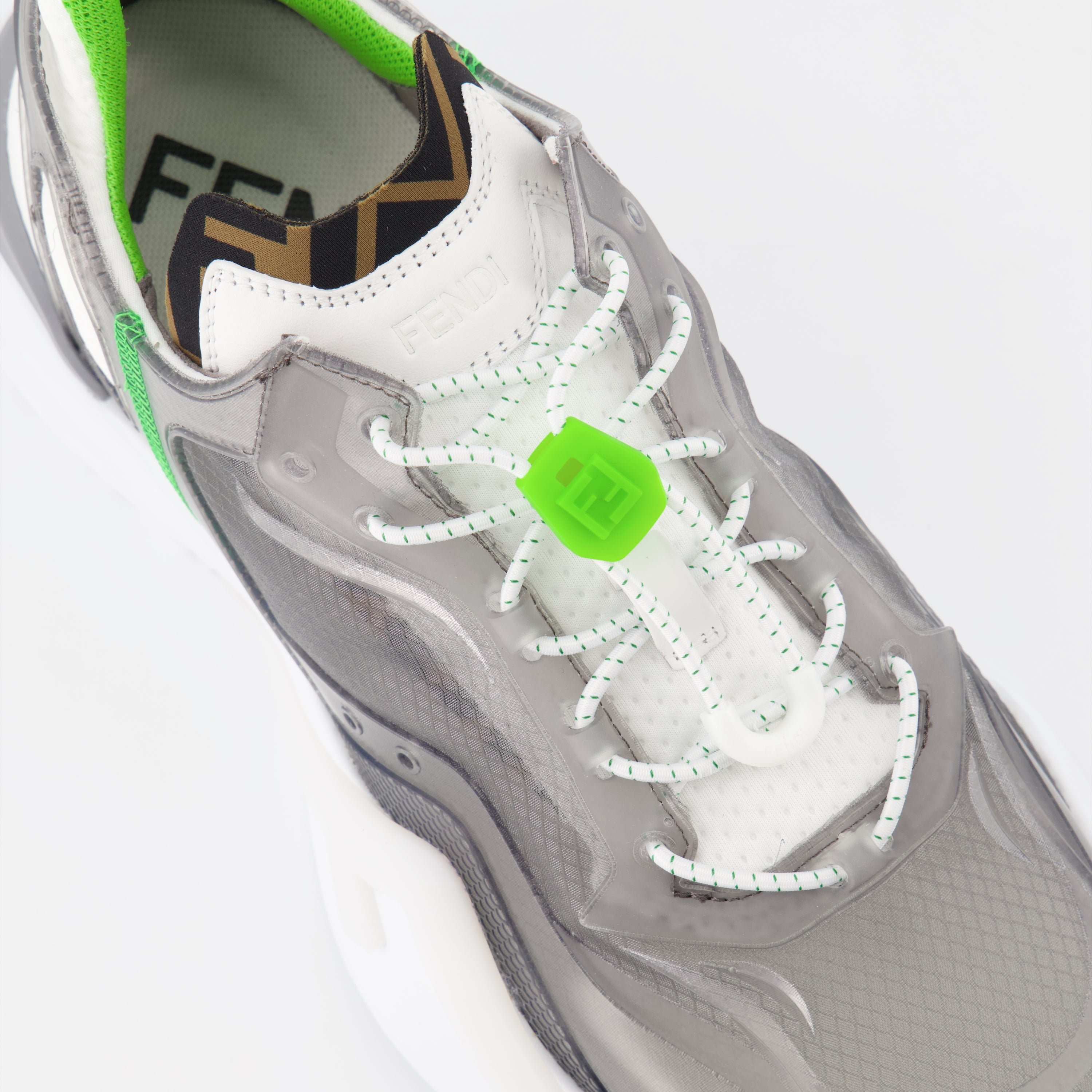 Baskets Fendi Flow en nylon gris