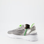 Baskets Fendi Flow en nylon gris