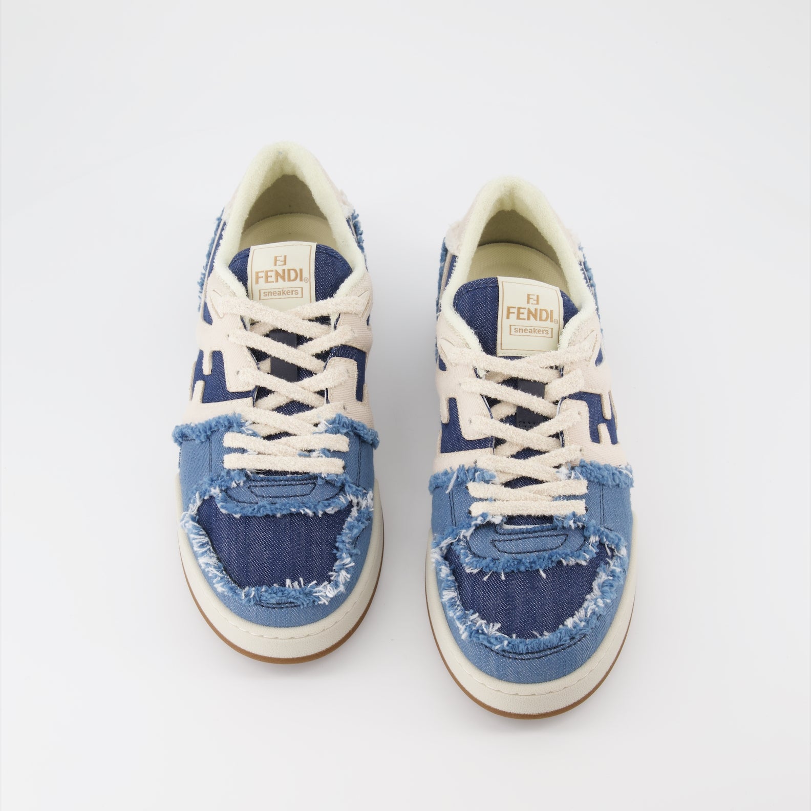 Baskets Baskets Fendi Match Fendi Bleu Homme