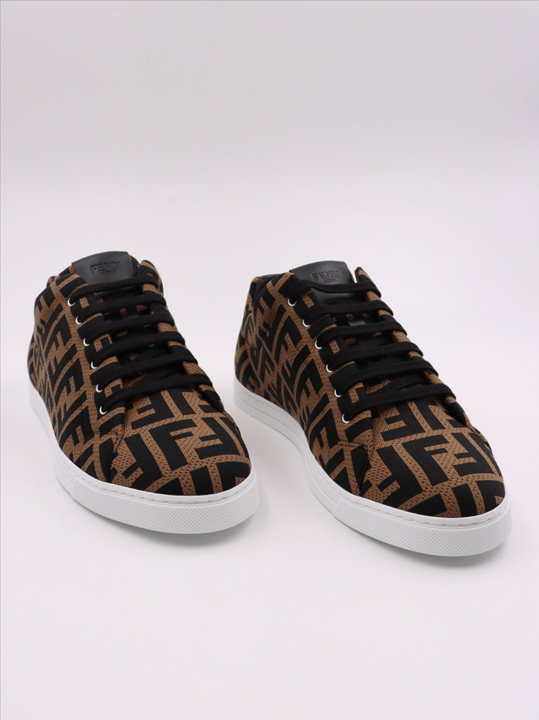 Baskets Baskets FF Fendi Marron Homme