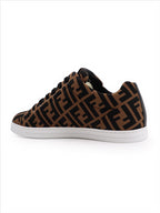 Baskets Baskets FF Fendi Marron Homme