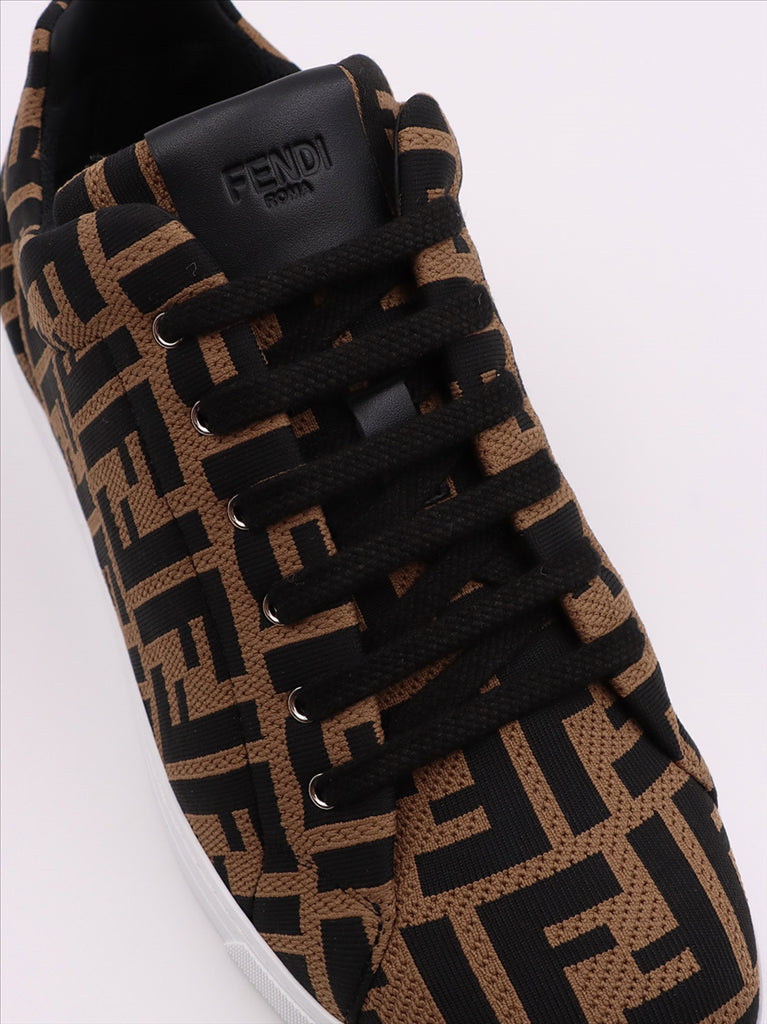 Baskets Baskets FF Fendi Marron Homme