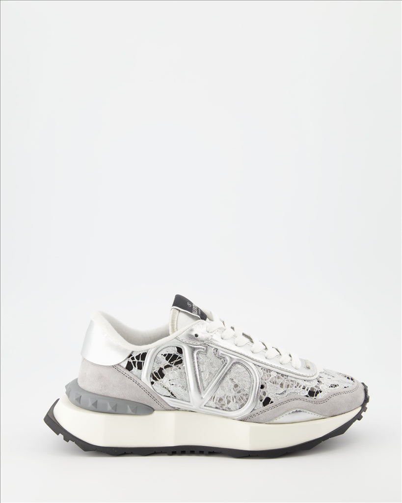 Sneaker Baskets Lacerunner Valentino Garavani Plata Femme