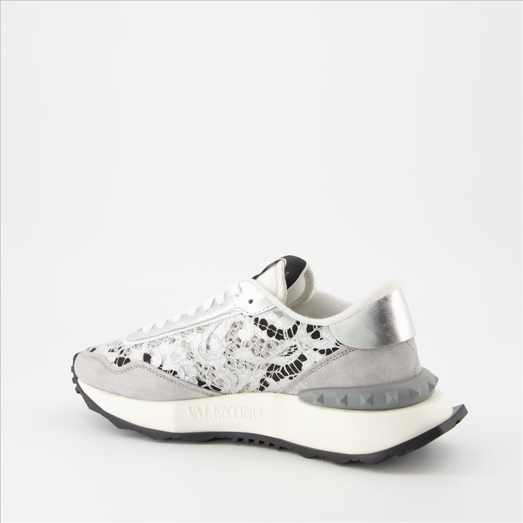 Sneaker Baskets Lacerunner Valentino Garavani Plata Femme