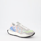 Sneaker Baskets Lacerunner en dentelle Valentino Garavani Gris Femme